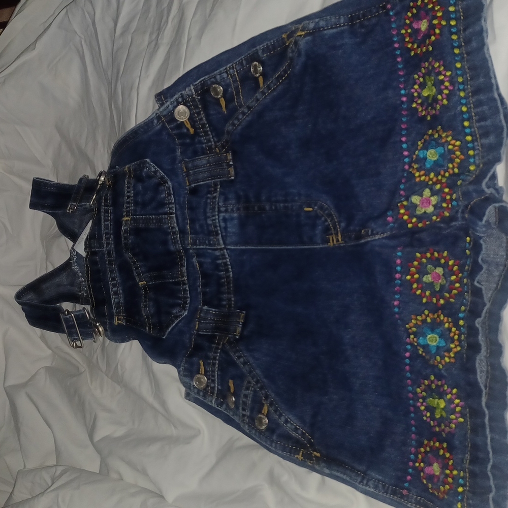 Vintage Girls romper denim 7/8